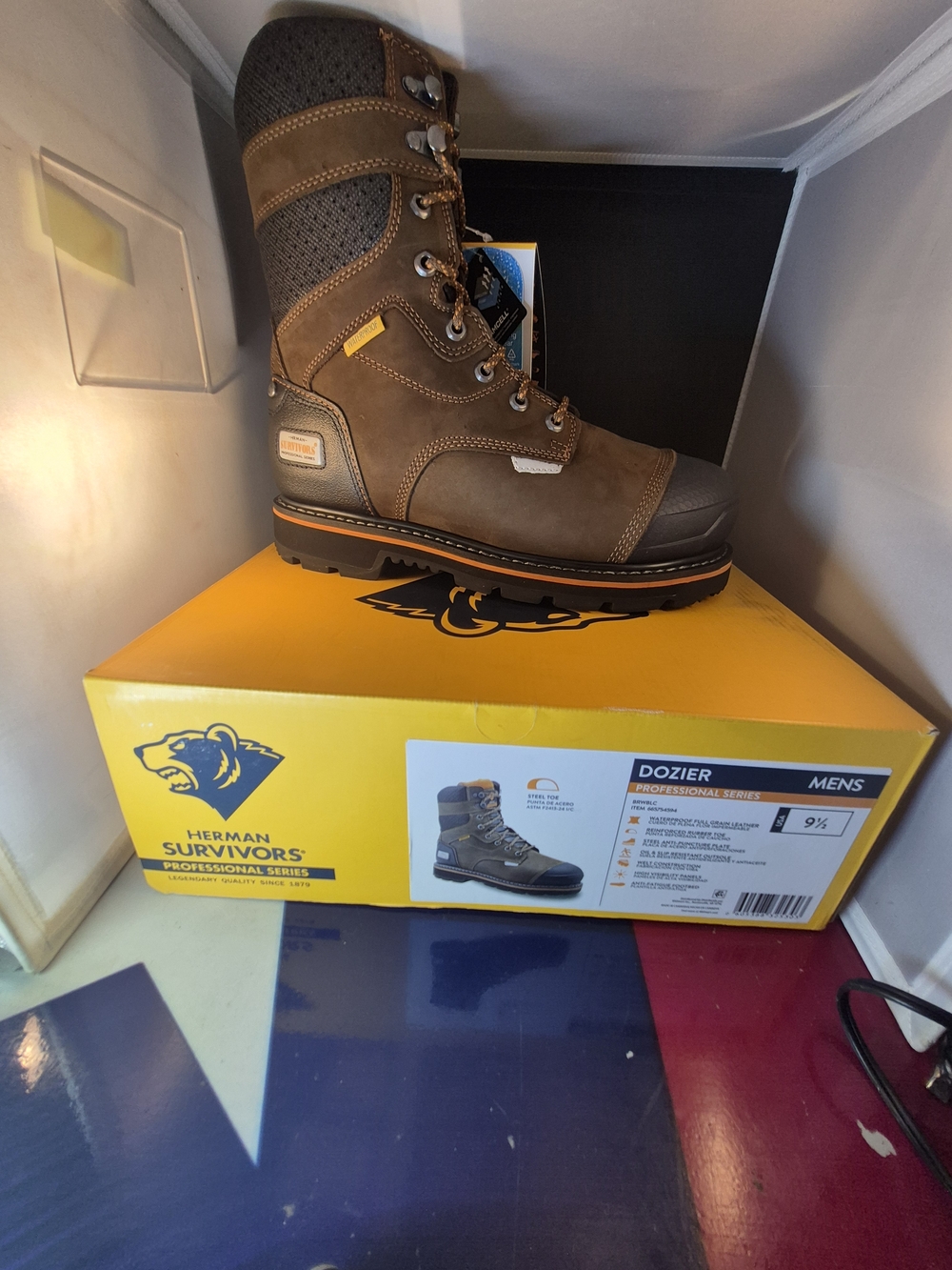 Herman Survivors Dozier Brown Work Boot - Men's